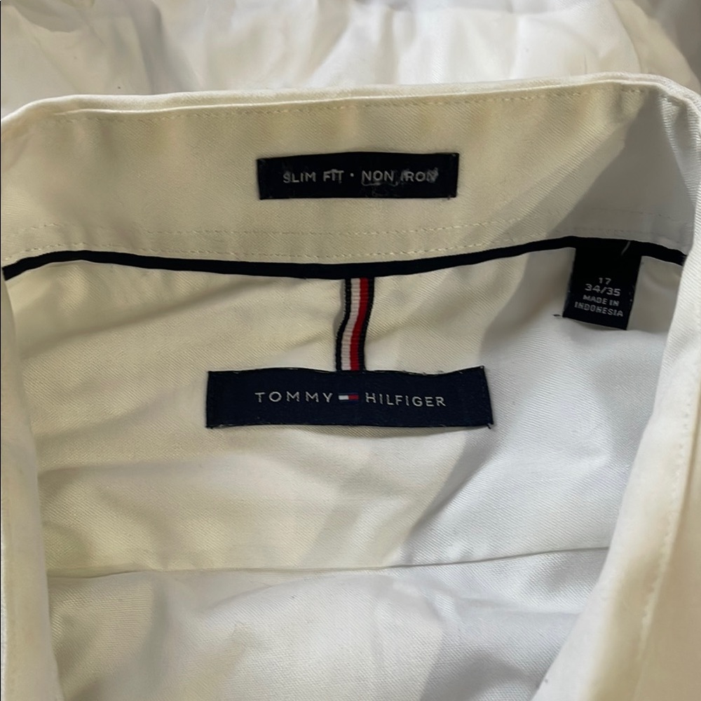 Tommy Hilfiger White Slim Fit Shirt